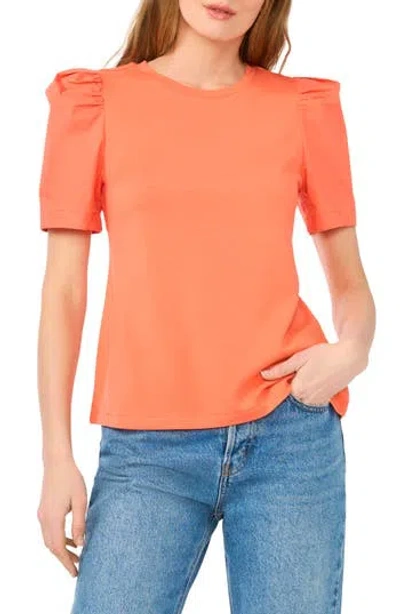 Ted Baker Puff Sleeve Top In Orange