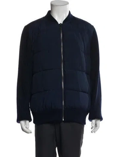 Pre-owned Ted Baker Puffer Coat In Blue