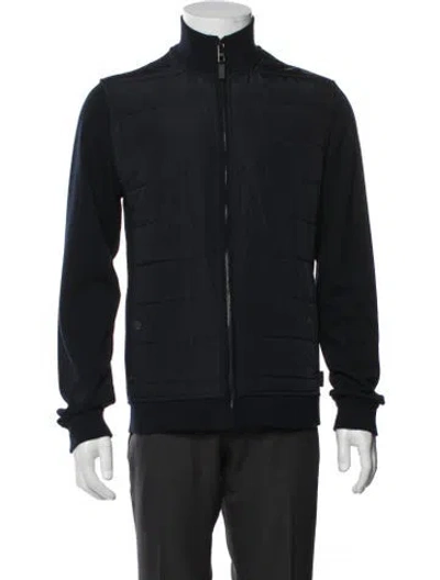 Pre-owned Ted Baker Puffer Coat In Blue