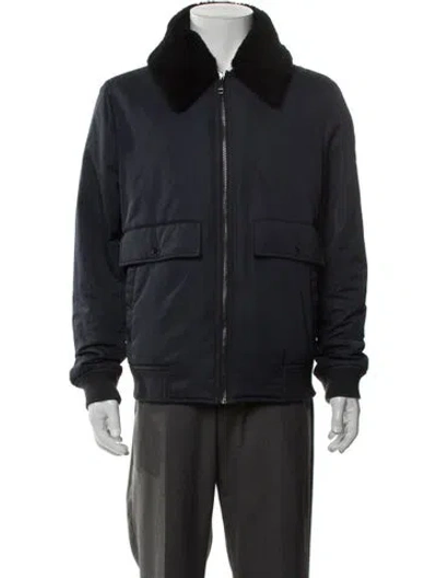 Pre-owned Ted Baker Puffer Coat In Blue