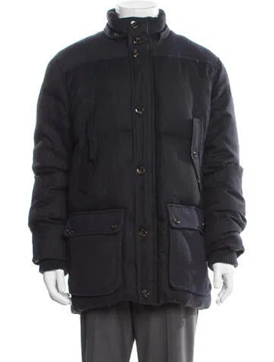 Pre-owned Ted Baker Puffer Coat In Gray