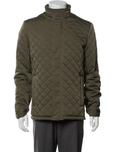 Pre-owned Ted Baker Puffer Coat In Green