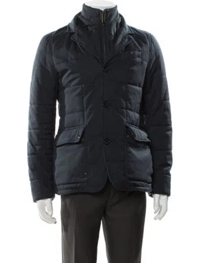 Pre-owned Ted Baker Puffer Coat In Grey