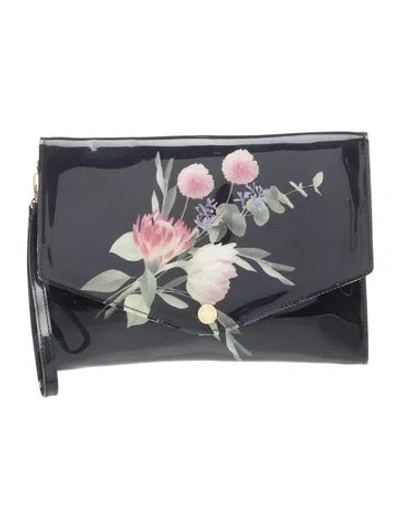 Pre-owned Ted Baker Pvc Clutch In Blue