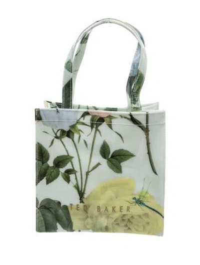 Pre-owned Ted Baker Pvc Top Handle Bag In Green