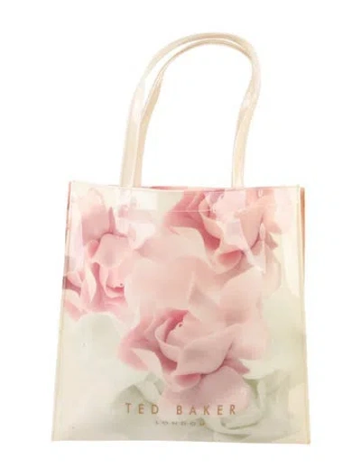 Pre-owned Ted Baker Pvc Top Handle Bag In Pink