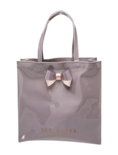 Pre-owned Ted Baker Pvc Tote In Gray