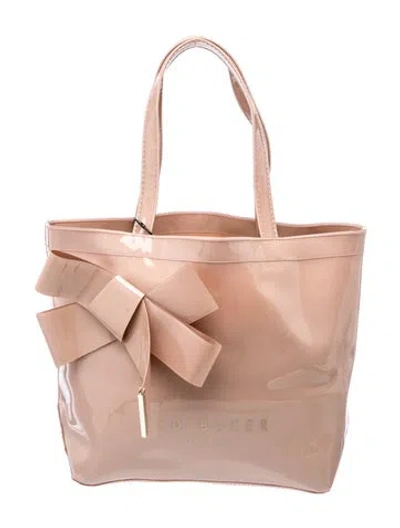 Pre-owned Ted Baker Pvc Tote In Neutral