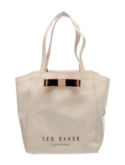 Pre-owned Ted Baker Pvc Tote In Neutral