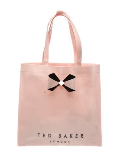 Pre-owned Ted Baker Pvc Tote In Pink