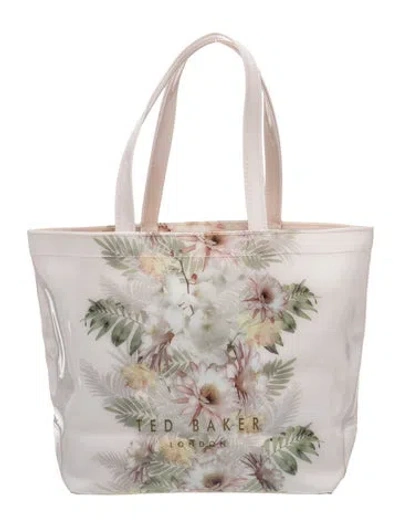 Pre-owned Ted Baker Pvc Tote In Pink