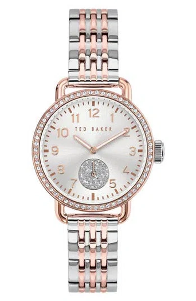 Ted Baker Quartz Bracelet Watch, 34mm In Silver