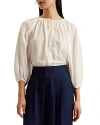 Ted Baker Raglan Puff Sleeve Blouse In Ivory