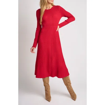 Ted Baker Rebecca Crewneck Midi Flare Dress In Multi