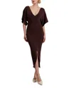 Ted Baker Rebexxa Midi Dress In Dark Brown