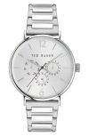 TED BAKER RECYCLED STAINLESS STEEL BRACELET WATCH