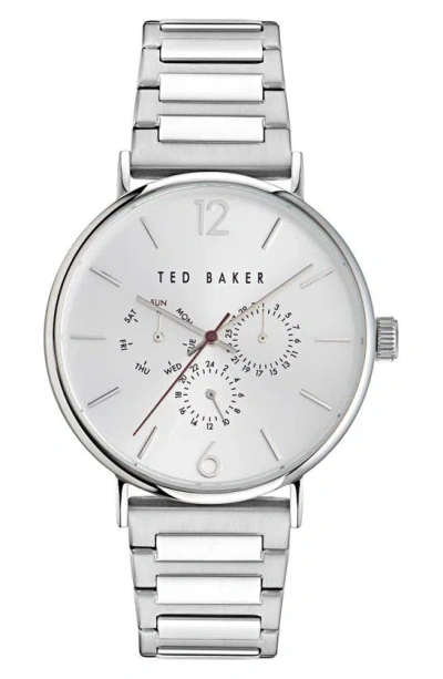 Ted Baker Recycled Stainless Steel Bracelet Watch In White