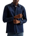 TED BAKER RELAXED FIT BUTTON FRONT LONG SLEEVE DENIM SHIRT