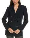 Ted Baker Relaxed Oversized Blazer In Black