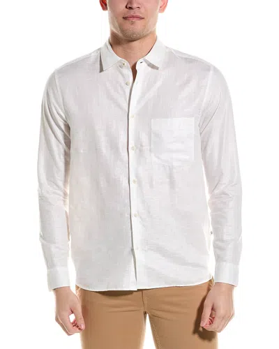 Ted Baker Remark Smart Linen-blend Shirt In White