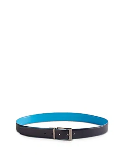 Ted Baker Reversible Color Pop Leather Belt In Blue