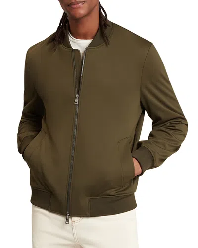 Ted Baker Reznor Jersey Bomber Jacket In Brown