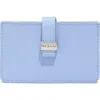 Ted Baker Riann Leather Card Case In Light Blue