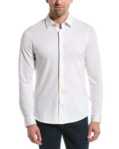 Ted Baker Rigby Pique Shirt In White