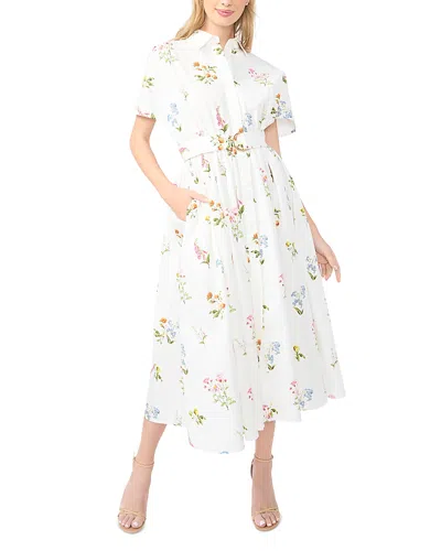 Ted Baker Riley Drop Shoulder Cotton Shirtdress In White