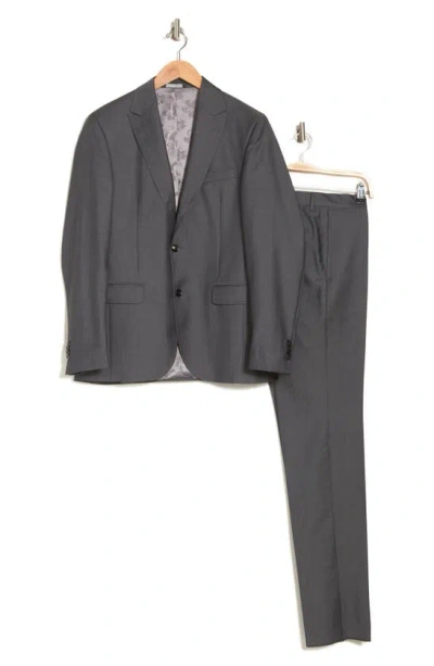 Ted Baker Robbie Extra Slim Fit Wool Blend Suit In Gray