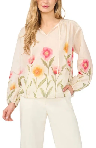 Ted Baker Rochelle Floral Print Top In Multi