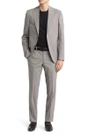 Ted Baker Robbie Extra Slim Fit Houndstooth Wool Suit In Black/white
