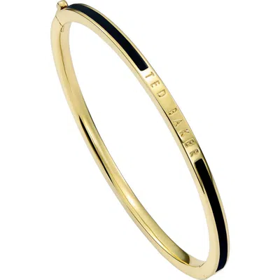 Ted Baker Rolo Classic Color Hinge Bracelet In Gold