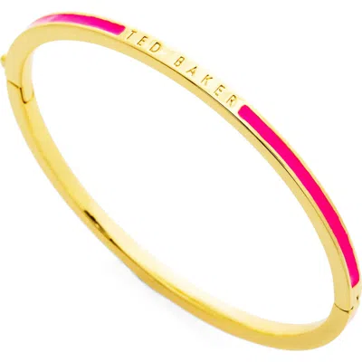 Ted Baker Rolo Classic Color Hinge Bracelet In Pink