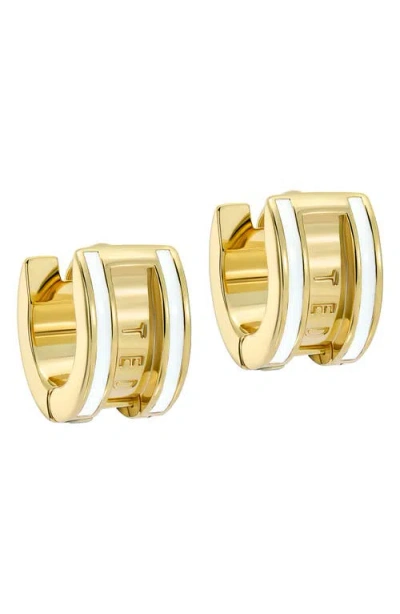 Ted Baker Rolo Classic Color Huggie Hoop Earrings In Gold