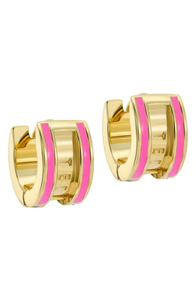 Ted Baker Rolo Classic Color Huggie Hoop Earrings In Gold