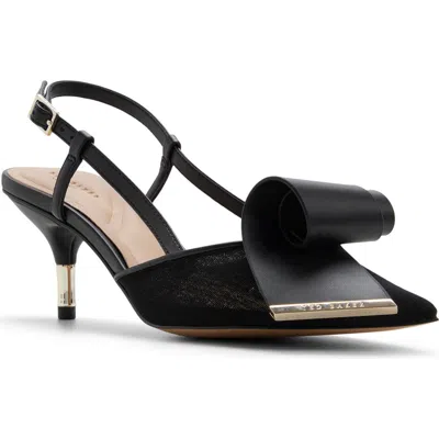 Ted Baker Romy Pointed Toe Slingback Pump In Black