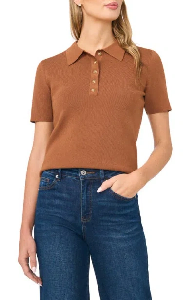 Ted Baker Ronni Polo Sweater In Brown