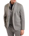 Ted Baker Rookj Jersey 2 In 1 Blazer In Gray