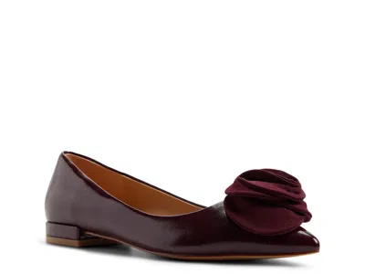 Ted Baker Rosalia Flat In Burgundy