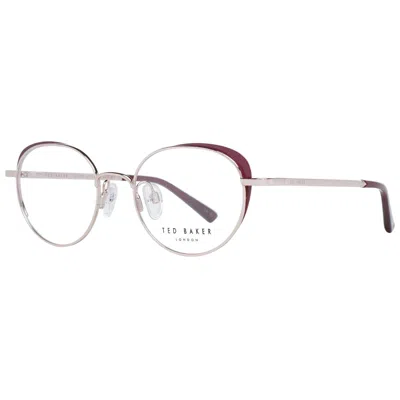 Ted Baker Rose Gold Women Optical Frames In Multi