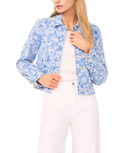 TED BAKER ROSE PRINT DENIM JACKET