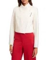 Ted Baker Rosecee Wool Blend Wrap Jacket In White