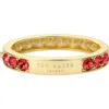 Ted Baker Rosie Crystal Hinged Bangle Bracelet In Gold