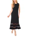 Ted Baker Round Neck Sleeve Dress In Black