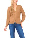Ted Baker Rowan V Neck Cardigan Sweater In Brown
