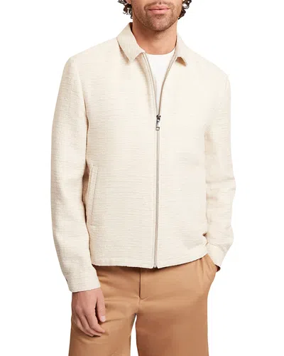 Ted Baker Rustich Harrington Textured Jacket In White