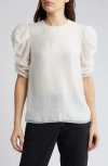 TED BAKER SACHIKO RUCHED ELBOW SLEEVE TOP