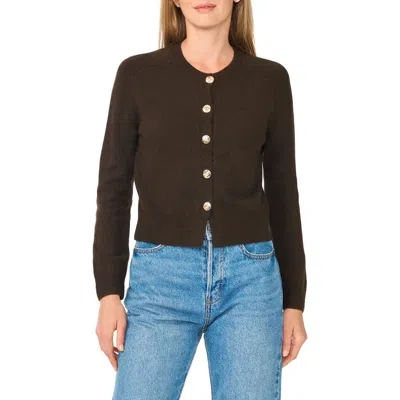 Ted Baker Saddle Shoulder Cardigan In Brown
