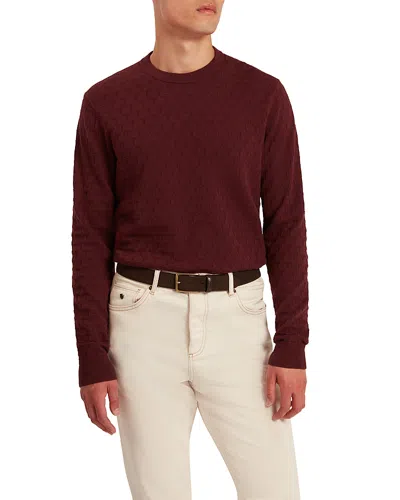 Ted Baker Sainsy Crewneck Sweater In Burgundy